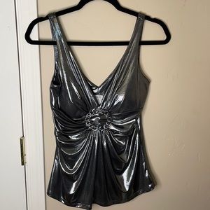 Silver Cache Sleeveless Blouse